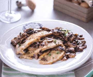 Schnitzel mit Pilzen