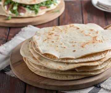 Hausgemachte Romagna-Piadina