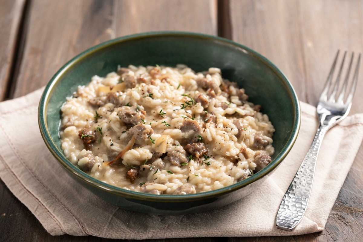 Risotto mit Wurst