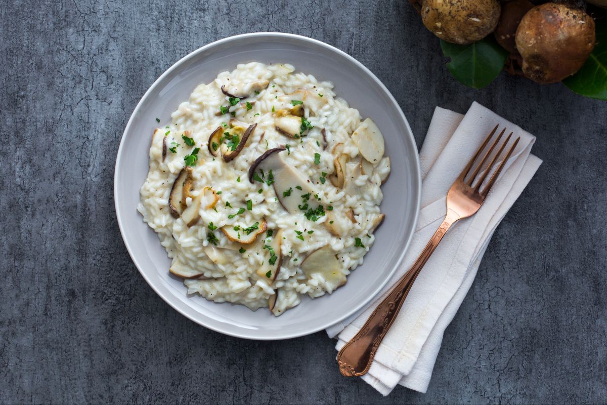 Risotto mit Steinpilzen