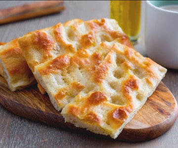 Focaccia (fügassa) nach Genueser Art