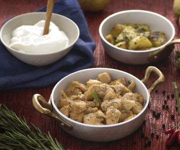 Hähncheneintopf mit Joghurt