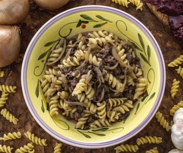 Fusilli mit Hühnerleber