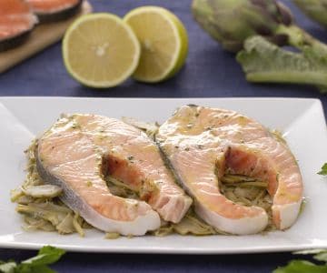 Lachs mit Zitronenmelisse
