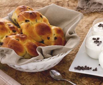 Joghurt-Brötchen mit Schokotropfen