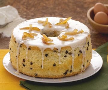 Chiffon-Kuchen Orange und Schokolade
