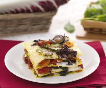 Gemüselasagne mit Taleggio-Creme