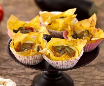 Vegetarische Lasagne-Cupcakes