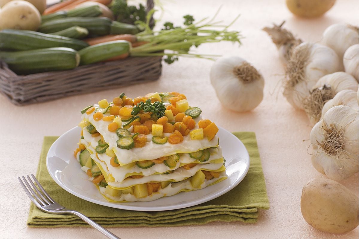 Lasagne mit Gemüse-Konfetti