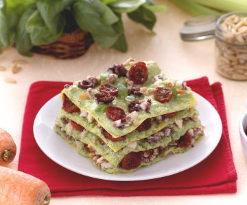 Lasagne mit Oktopus-Ragout