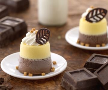 Zweifarbiger Pudding