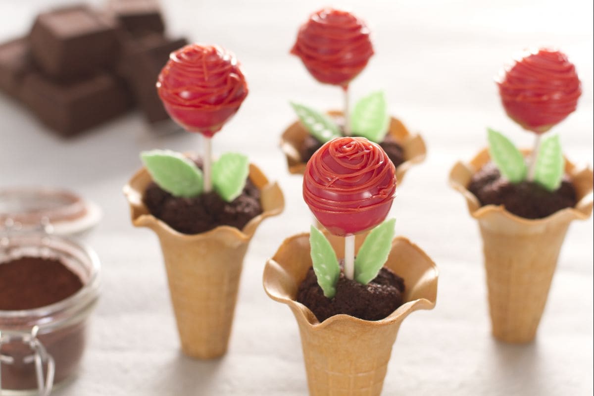 Cake Pops Röschen