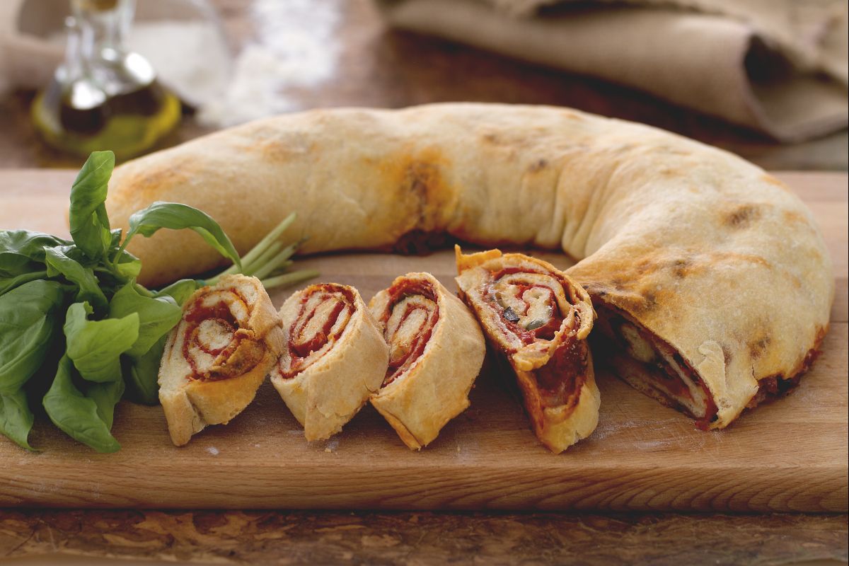 Gerollte Pizza (Stromboli-Pizza)