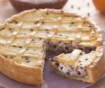 Osterkuchen mit Ricotta und Schokolade