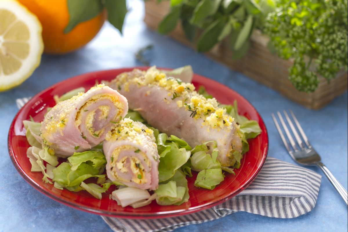 Schweineröllchen mit Zitrone