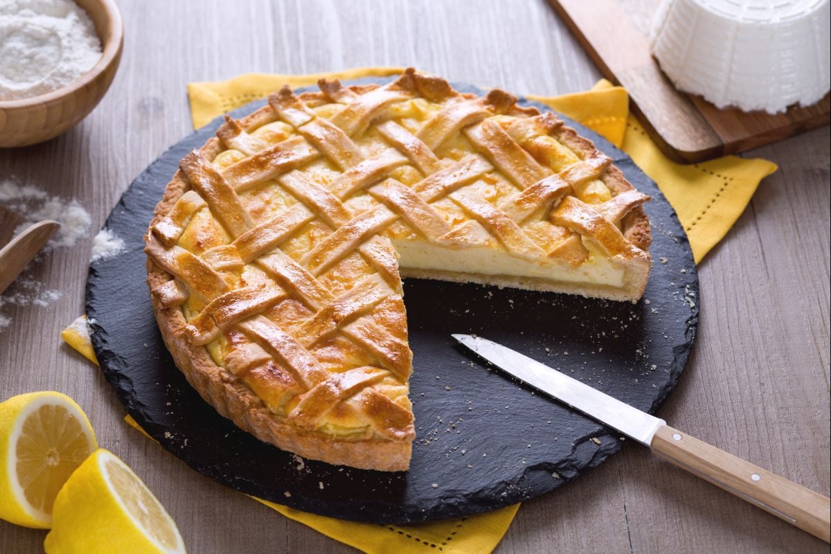 Zitronen-Ricotta-Kuchen