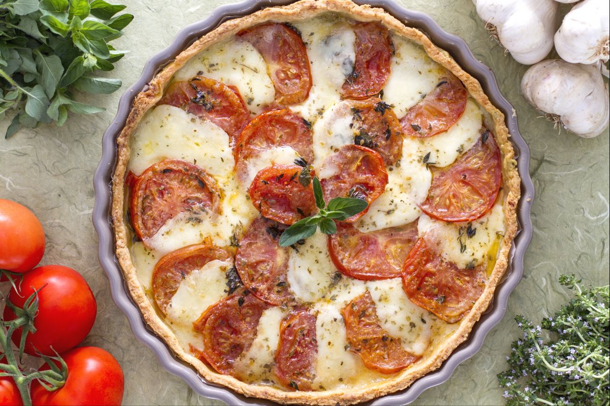 Tarte mit karamellisierten Tomaten