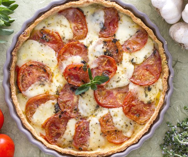 Tarte mit karamellisierten Tomaten