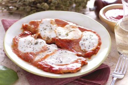 Kalbsschnitzel nach Pizzaiola-Art