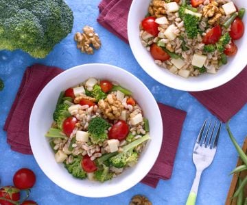 Dinkelsalat mit Gemüse