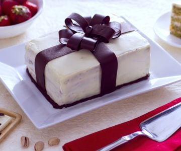 Geschenkpaket-Kuchen