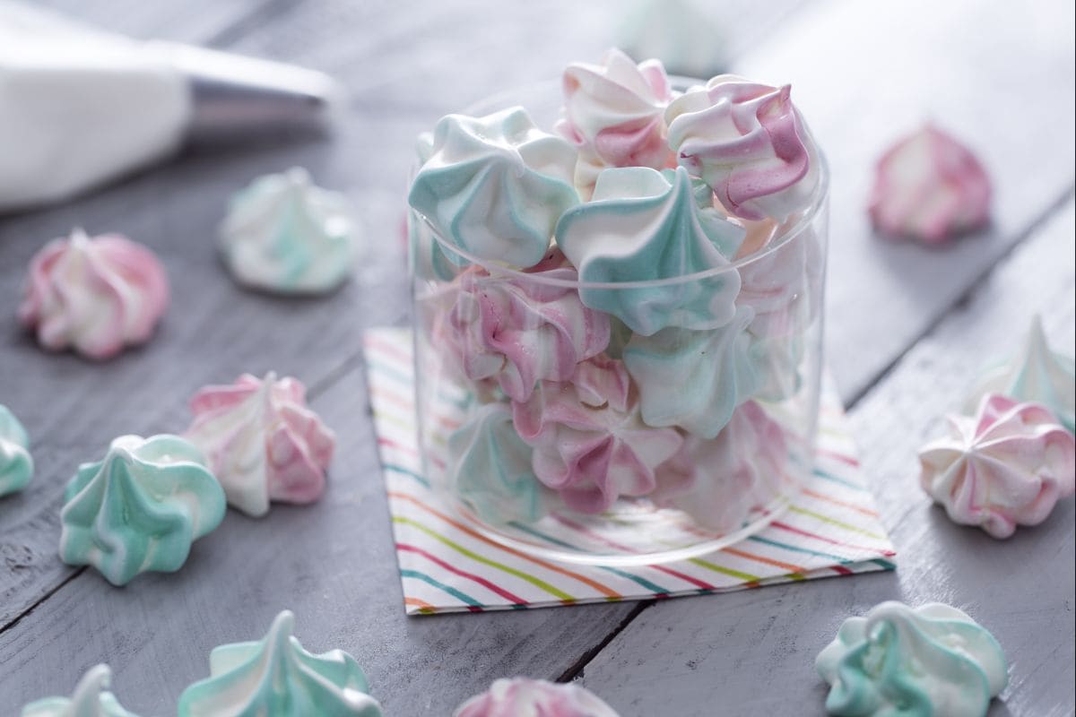 Baiser mit Farbverlauf