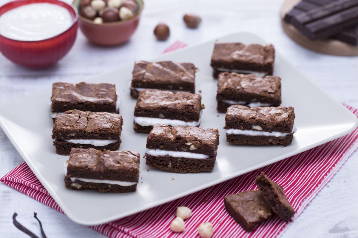 Schokoladen-Brownie-Sandwich