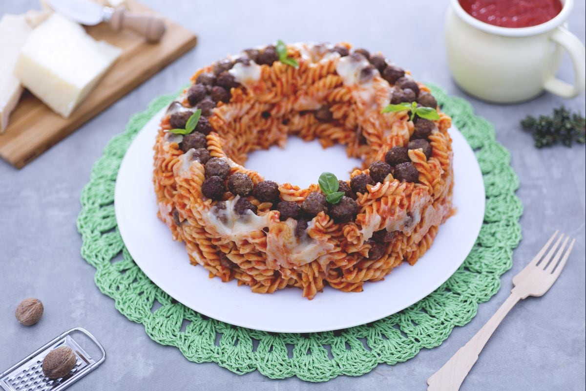 Nudelkranz überbacken