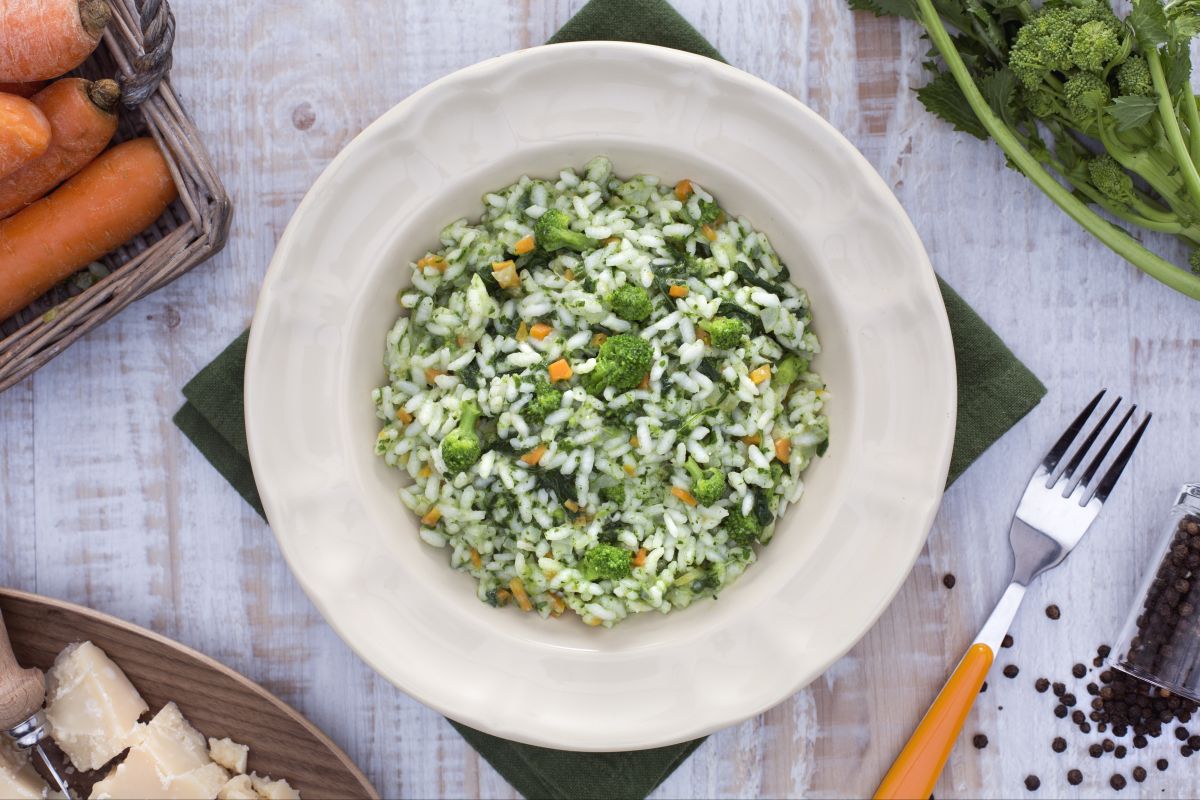 Risotto mit Stängelkohl