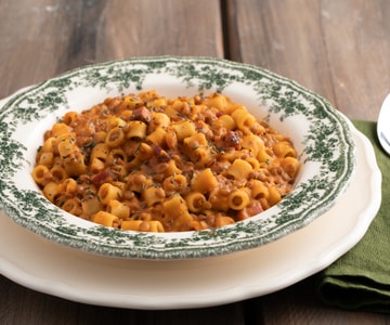 Pasta und Linsen