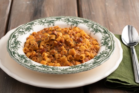 Pasta und Linsen