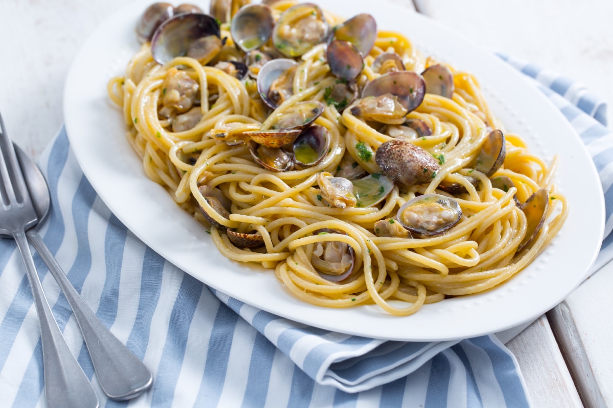 Spaghetti mit Venusmuscheln