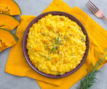 Risotto mit Kürbis und Gorgonzola