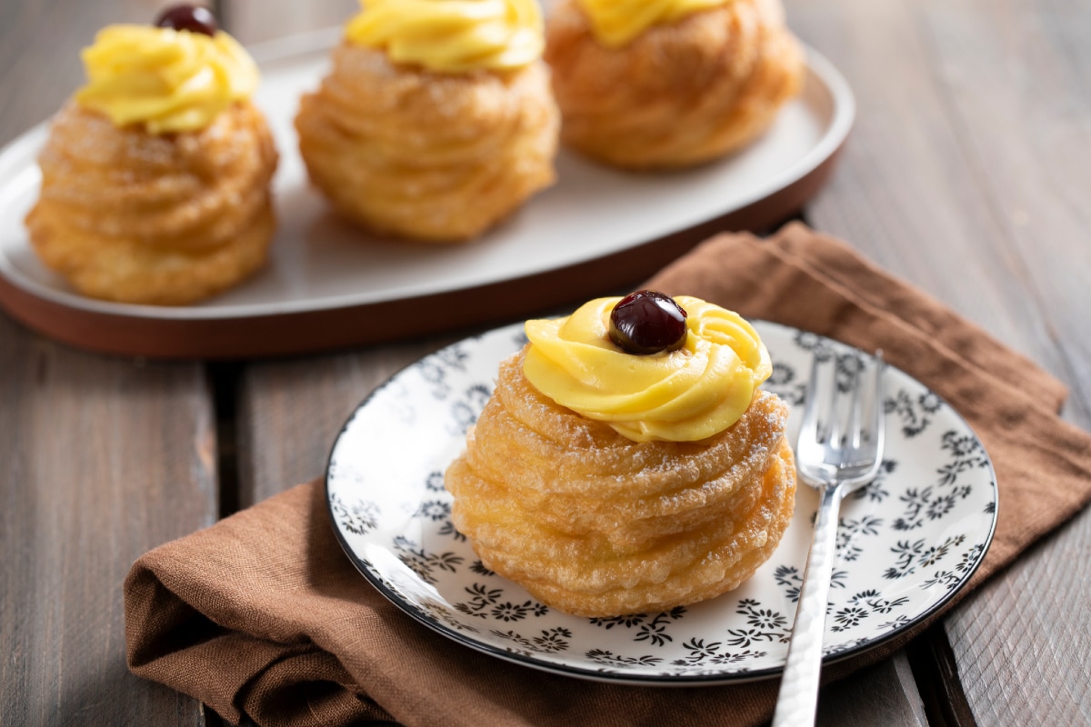 Frittierte San Giuseppe Krapfen