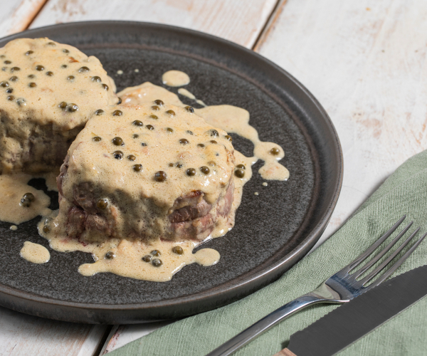 Filet mit grünem Pfeffer