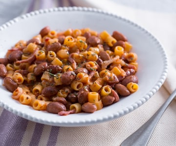 Pasta und Bohnen