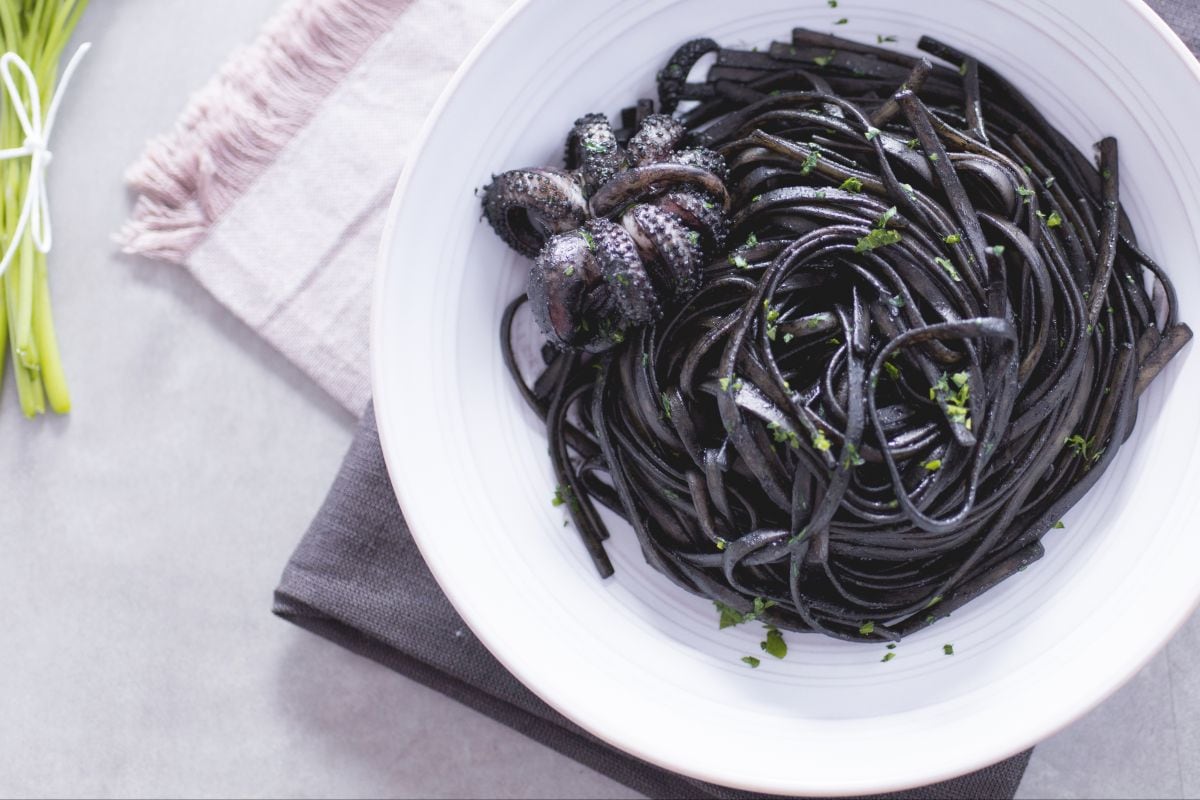 Linguine mit Sepia-Tinte