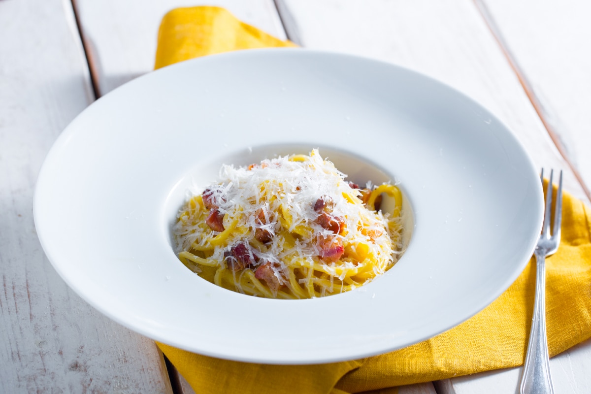 Cremige römische Carbonara