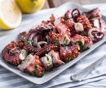 Petersilien-Oktopus-Salat