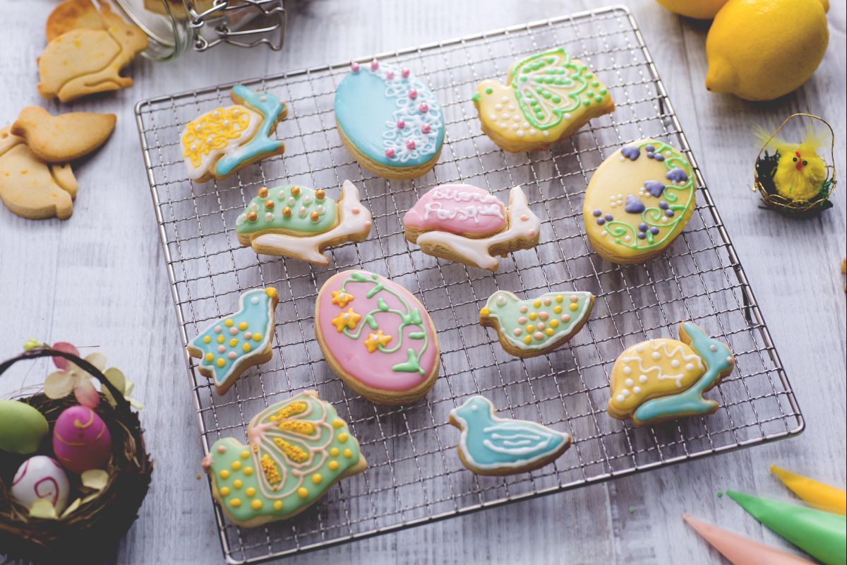 Bunte Osterkekse