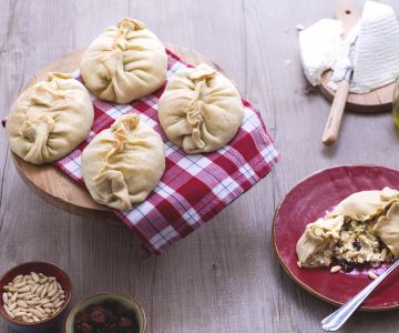 Teigtaschen mit Ricotta und Endivie