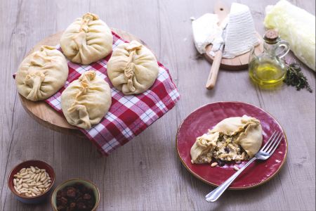 Teigtaschen mit Ricotta und Endivie