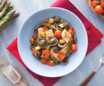 Orecchiette aus verbranntem Weizen mit Felchen und Spargel