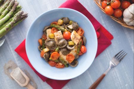 Orecchiette aus verbranntem Weizen mit Felchen und Spargel