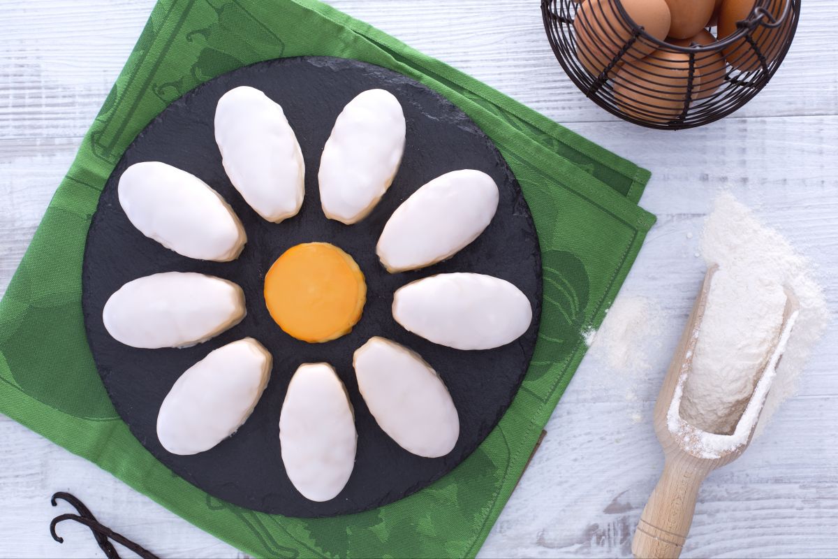 Margaritenblumen-Kuchen