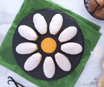 Margaritenblumen-Kuchen