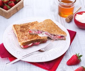French Toast mit Erdbeeren und Mascarpone