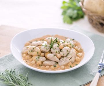 Vollkorn-Gnocchetti mit Kichererbsen und Thunfisch