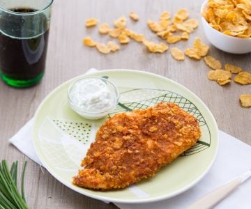 Hähnchenbrust mit Cornflakes