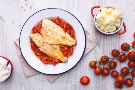 Schmorbrasse mit Kartoffelbeilage